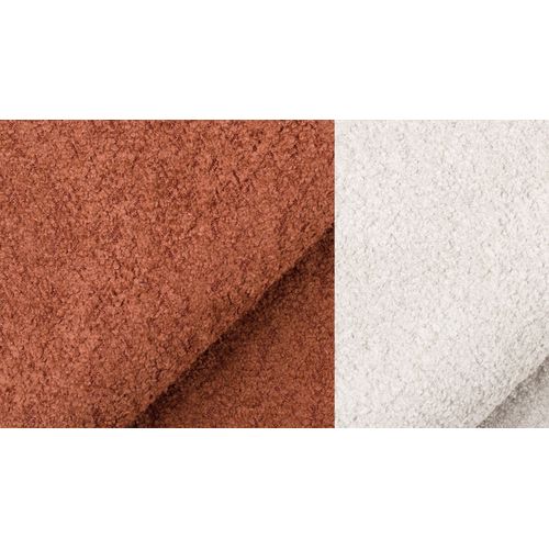 Canapé 2,5 Places Calme, Tissu Orange Foncé