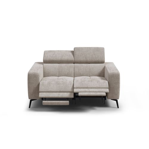 Canapé 2 Places Morello Avec 2 X Relax Zero Gravity, Tissu Beige