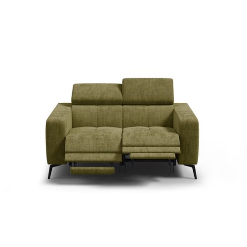 Canapé 2 Places Morello Avec 2 X Relax Zero Gravity, Tissu Olive