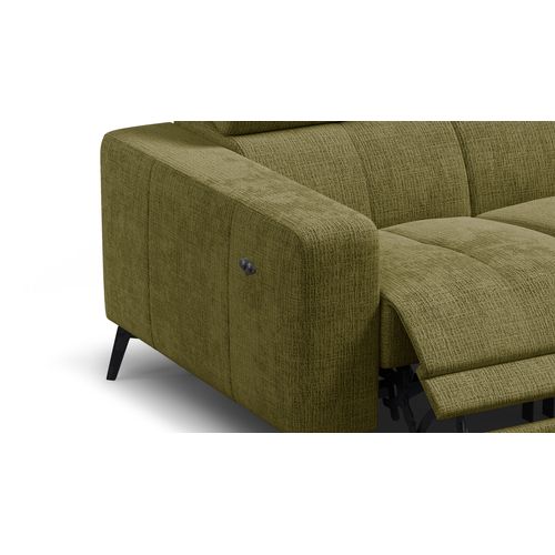 Canapé 2 Places Morello Avec 2 X Relax Zero Gravity, Tissu Olive