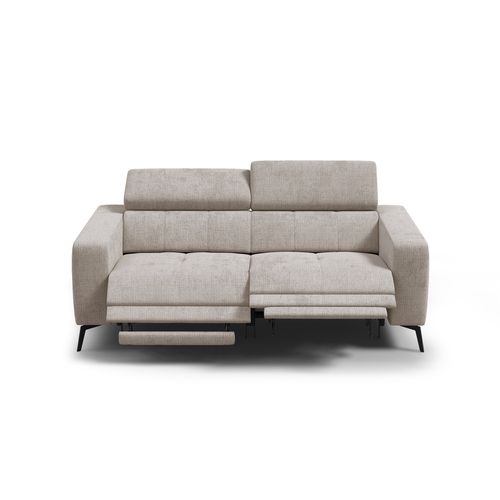 Canapé 3 Places Morello Avec 2 X Relax Zero Gravity, Tissu Beige