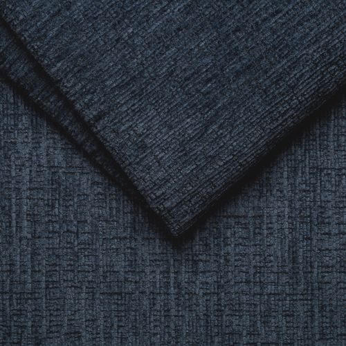 Canapé D'angle 4 Places Morello Avec 1 X Relax Zero Gravity, Tissu Bleu Marine