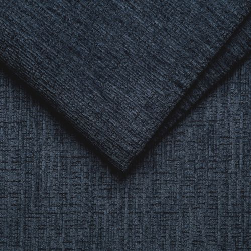 Canapé D'angle 5 Places Morello Avec 1 X Relax Zero Gravity, Tissu Bleu Marine