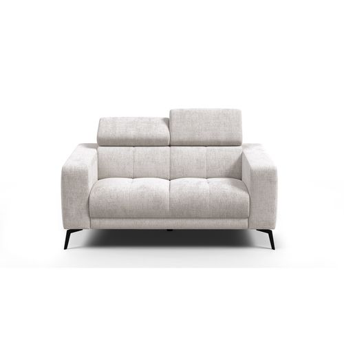 Canapé 2 Places Morello, Tissu Crème