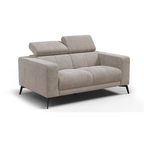 Canapé 2 Places Morello, Tissu Beige