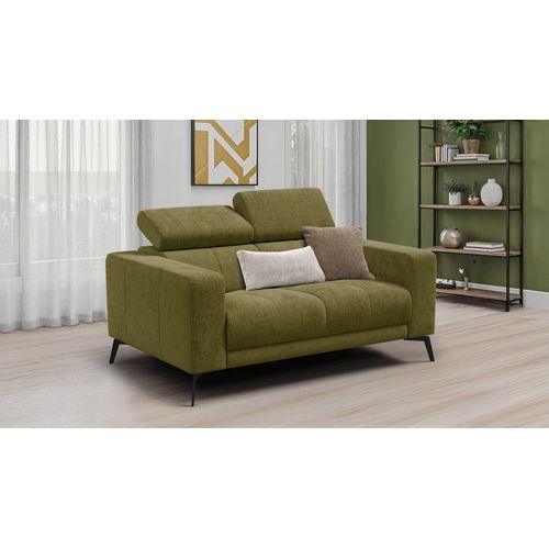 Canapé 2 Places Morello, Tissu Olive
