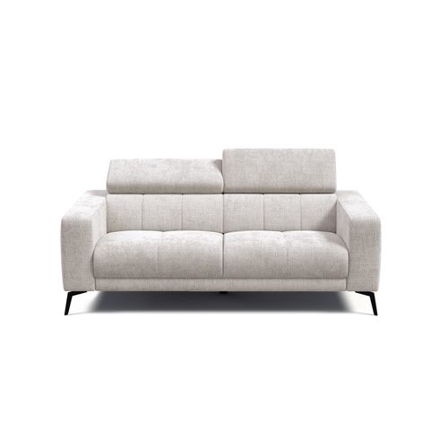Canapé 3 Places Morello, Tissu Crème