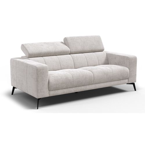 Canapé 3 Places Morello, Tissu Crème