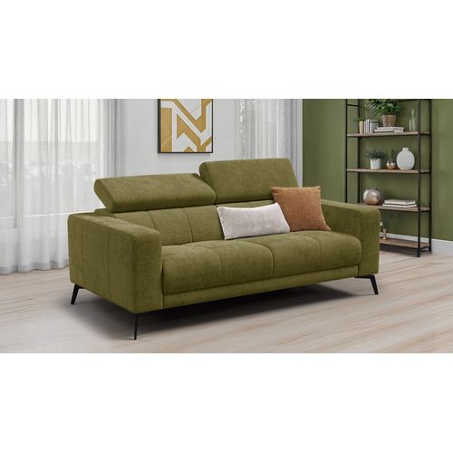 Canapé 3 Places Morello, Tissu Olive