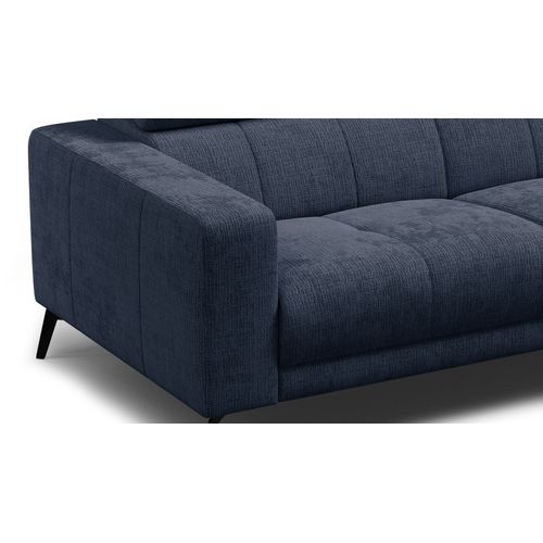 Canapé 3 Places Morello, Tissu Bleu Marine