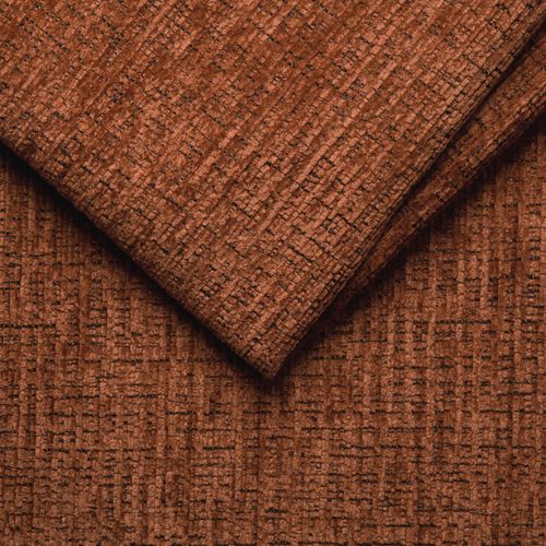 Canapé D'angle 4 Places Roden Avec Relax, Tissu Orange Foncé