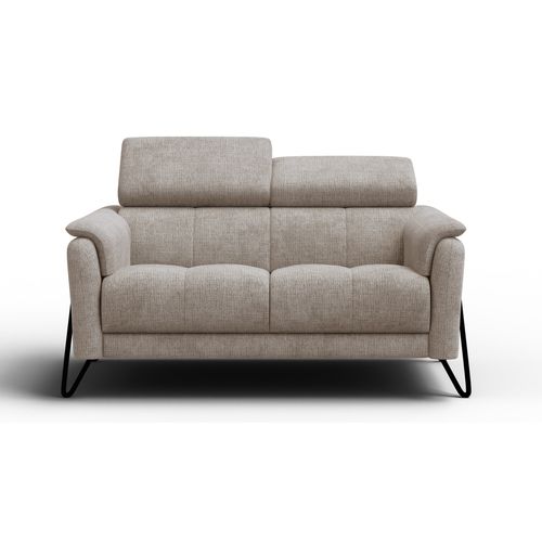 Canapé 2 Places Roden, Tissu Beige