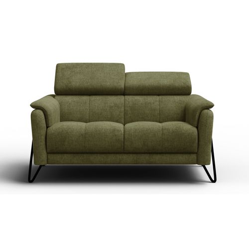 Canapé 2 Places Roden, Tissu Olive