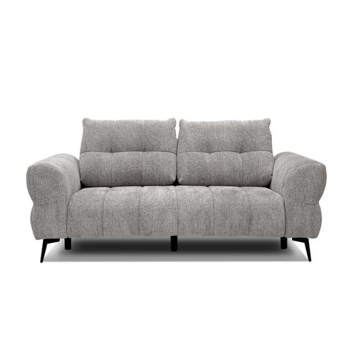 Canapé 2,5 Places Salvini, Tissu Gris Chaud