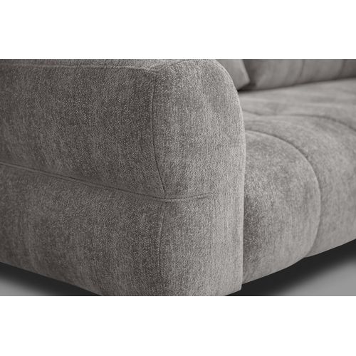 Canapé 2,5 Places Salvini, Tissu Gris Chaud