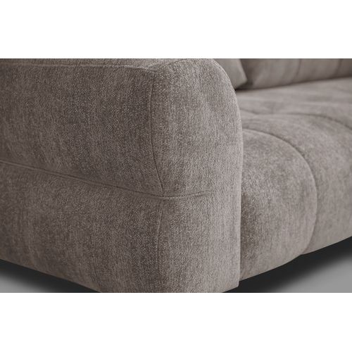 Canapé 2,5 Places Salvini, Tissu Beige  Foncé