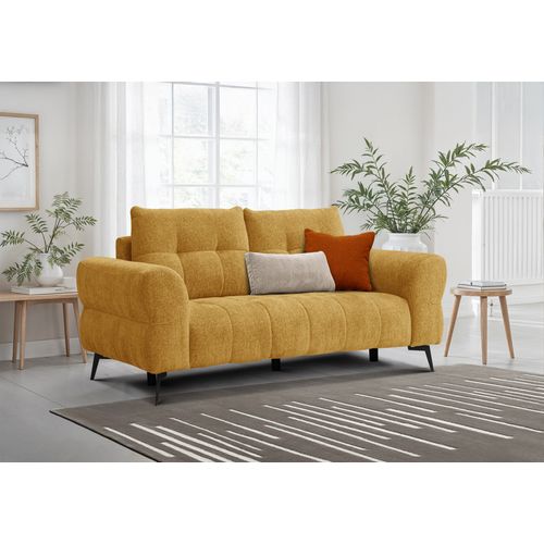 Canapé 2,5 Places Salvini, Tissu Miel