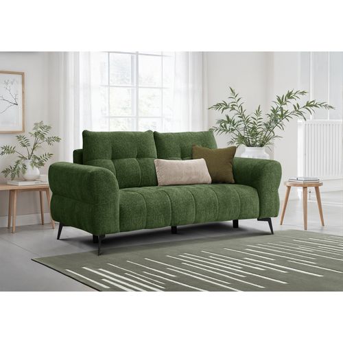 Canapé 2,5 Places Salvini, Tissu Vert
