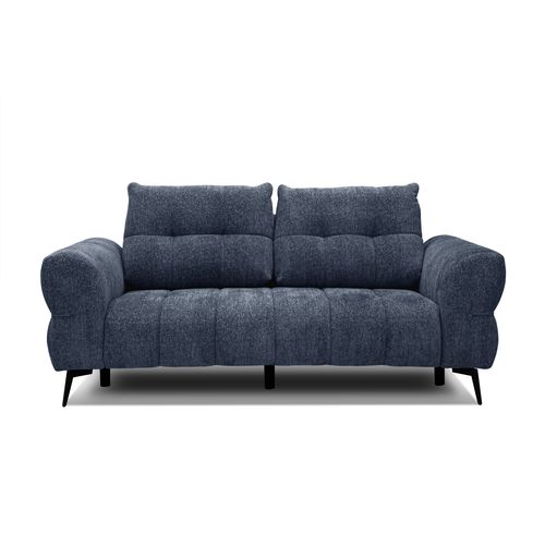 Canapé 2,5 Places Salvini, Tissu Bleu Marine