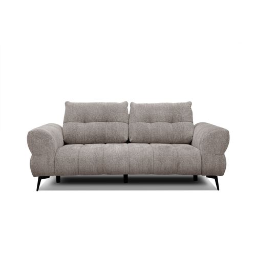 Canapé 3 Places Salvini, Tissu Beige Foncé