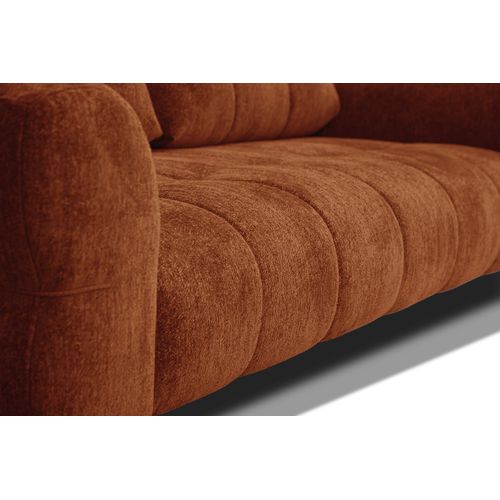 Canapé 3 Places Salvini, Tissu Orange