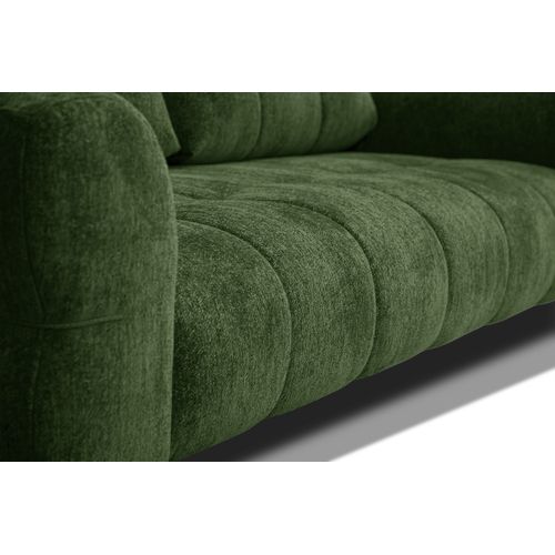 Canapé 3 Places Salvini, Tissu Vert