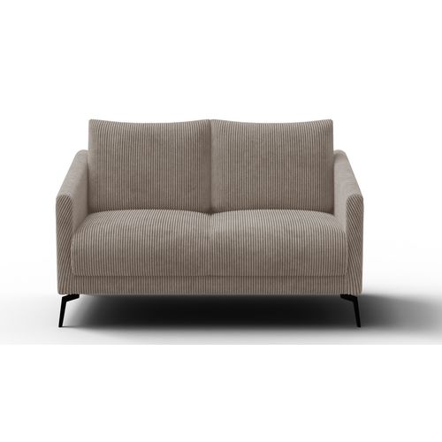 Canapé 2 Places Vilt, Tissu Taupe