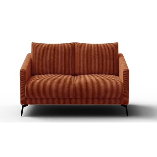 Canapé 2 Places Vilt, Tissu Orange