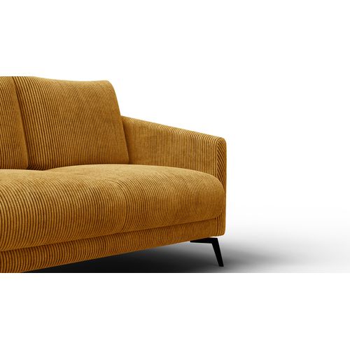 Canapé 2 Places Vilt, Tissu Jaune Foncé