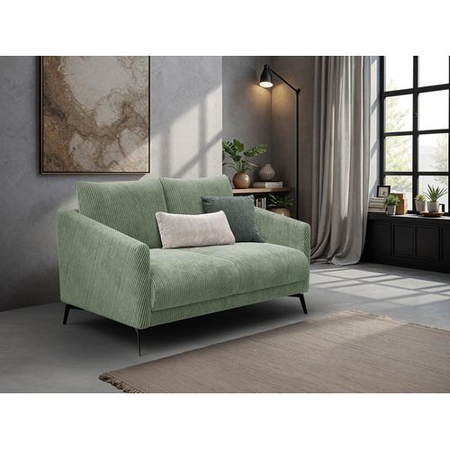 Canapé 2 Places Vilt, Tissu Sauge
