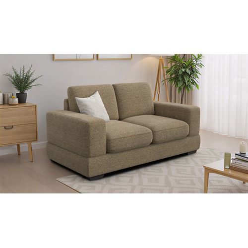 Canapé 2 Places Otto, Tissu Taupe