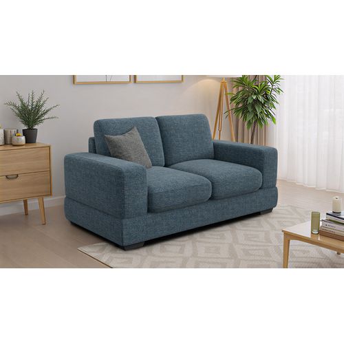 Canapé 2 Places Otto, Tissu Bleu Marine