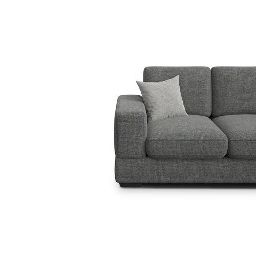 Canapé 2 Places Otto, Tissu Anthracite