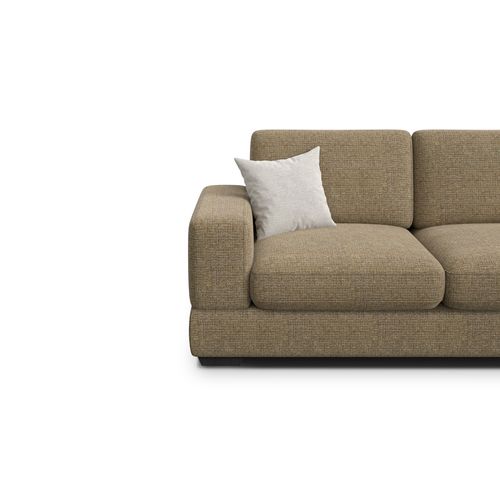 Canapé 3 Places Otto, Tissu Taupe