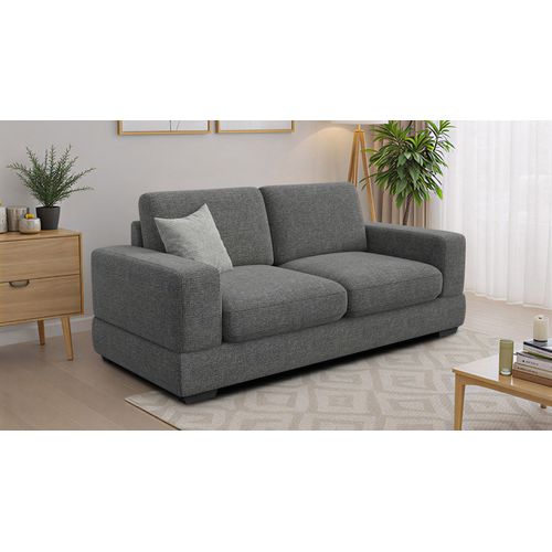 Canapé 3 Places Otto, Tissu Anthracite