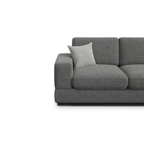 Canapé 3 Places Otto, Tissu Anthracite