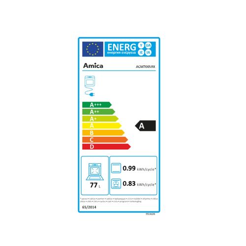 Cuisinière 4 foyers gaz + Four électrique - Acm7005rx Inox