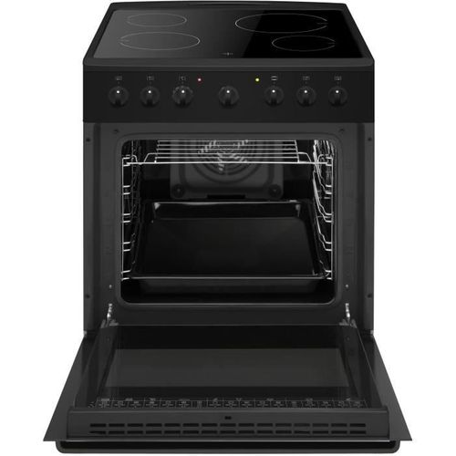 Cuisiniere Vitrocéramique - Acv6003rn - 4 Feux - 1500 W - 60 Cm - Noir