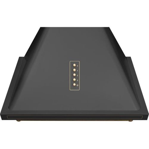 Hotte Retro Décorative Murale - Okc6212ra - 76/104 X 60 X 50 Cm - Noir