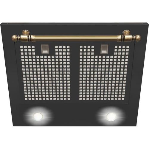 Hotte Retro Décorative Murale - Okc6212ra - 76/104 X 60 X 50 Cm - Noir