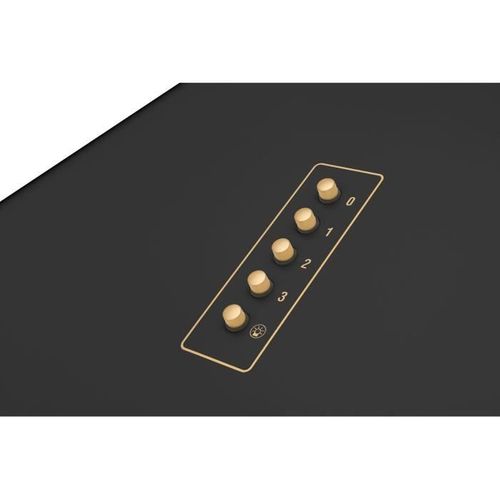 Hotte Retro Décorative Murale - Okc6212ra - 76/104 X 60 X 50 Cm - Noir