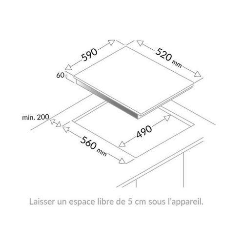 Plaque à Induction 3 foyers - Fai3531