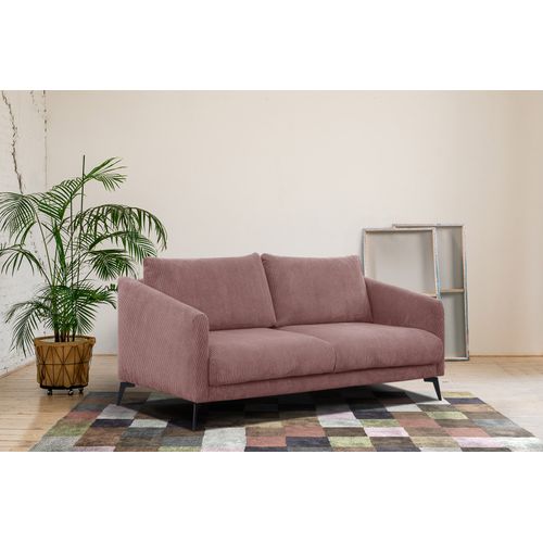 Canapé 2,5 Places Vilt, Tissu Rose