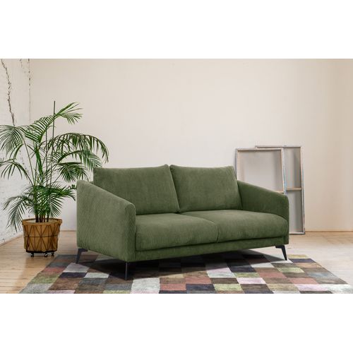 Canapé 2,5 Places Vilt, Tissu Olive