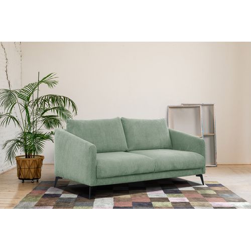 Canapé 2,5 Places Vilt, Tissu Sauge