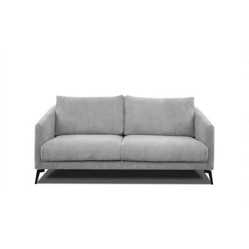 Canapé 2,5 Places Vilt, Tissu Gris Clair