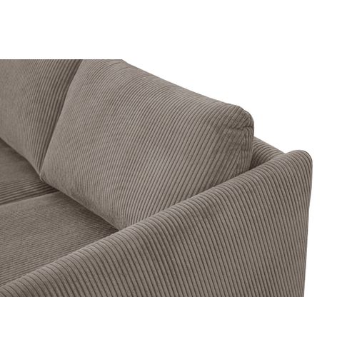 Canapé 3 Places Vilt, Tissu Taupe