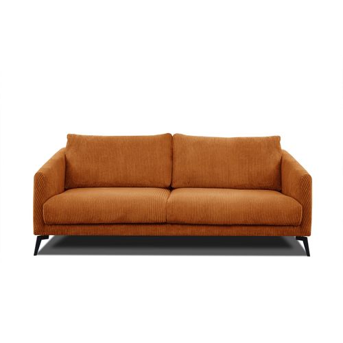 Canapé 3 Places Vilt, Tissu Orange