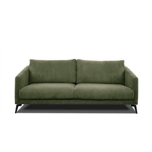Canapé 3 Places Vilt, Tissu Olive