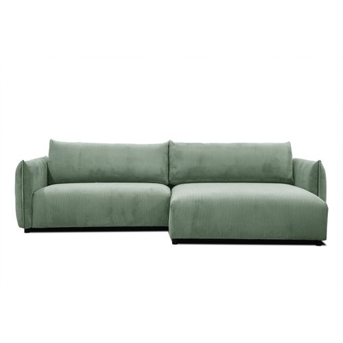 Canapé D'angle Droit 5 Places Tissu Sauge - Tauer